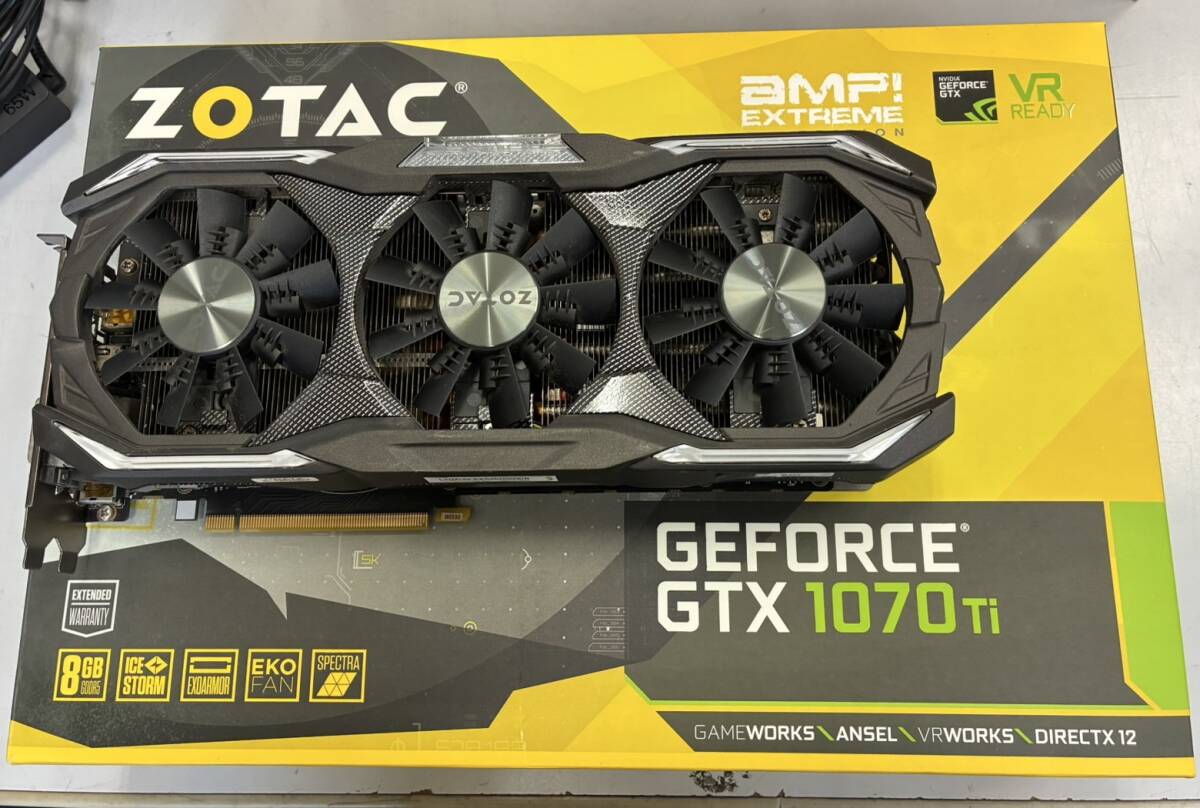 ☆送料無料☆中古美品☆高性能3FAN ZOTAC GeForce GTX 1070Ti ☆送料無料☆中古美品☆高性能3FAN ZOTAC GeForce GTX 1070Ti