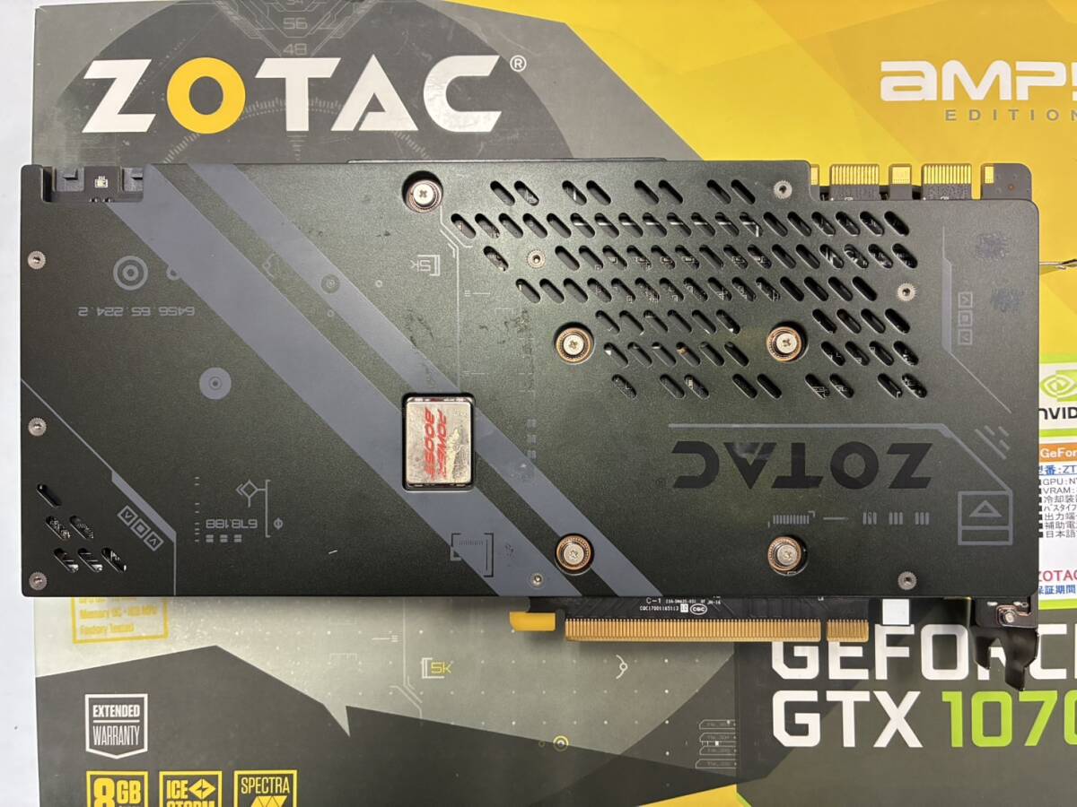 ☆送料無料☆中古美品☆ZOTAC GeForce GTX 1070 Ti AMP EDITION ☆送料無料☆中古美品☆ZOTAC GeForce GTX 1070 Ti AMP EDITION