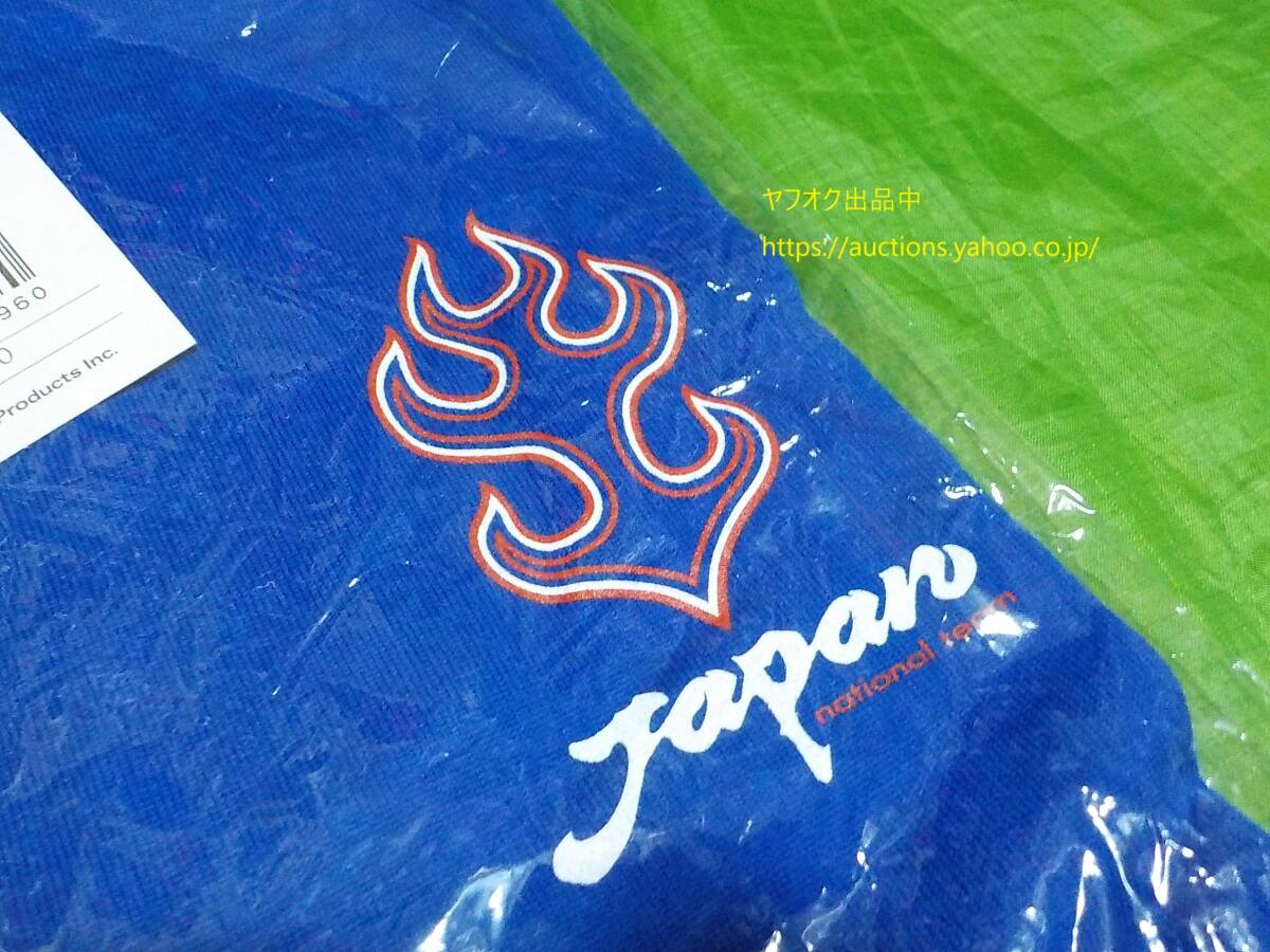 90s 炎 未使用 當時物【即決 送料無料】日本代表 岡野雅行 1997 プレーヤーズ Tシャツ L 応援ユニフォーム 浦和レッズ フランスW杯 747-4