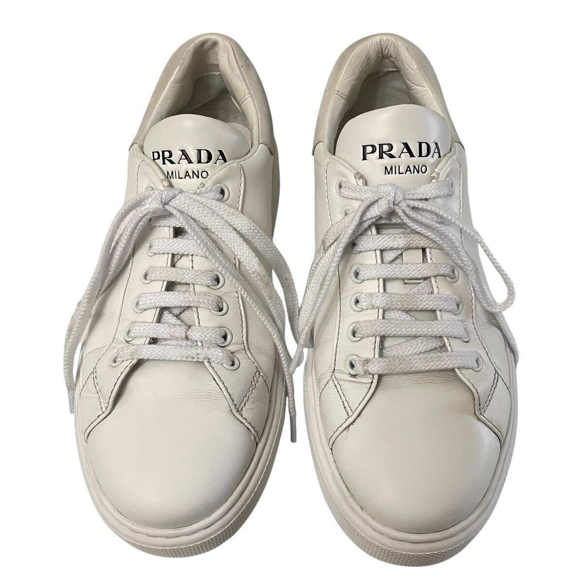 正規品 PRADA MILANO プラダ ローカット レザー スニーカー 厚底 正規品 PRADA MILANO プラダ ローカット レザー スニーカー 厚底