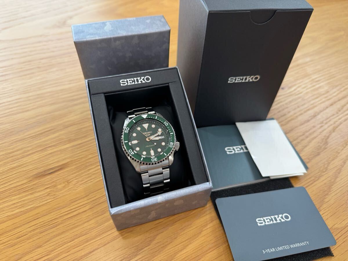 セイコー SEIKO 腕時計 自動巻 デイデイト グリーン文字盤 セイコー SEIKO 腕時計 自動巻 デイデイト グリーン文字盤