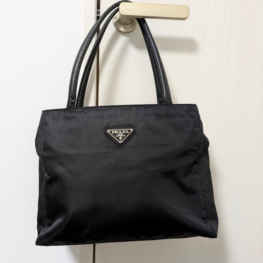 1円 PRADA プラダ トートバッグ ハンドバッグ ビジネス 三角 1円 PRADA プラダ トートバッグ ハンドバッグ ビジネス 三角