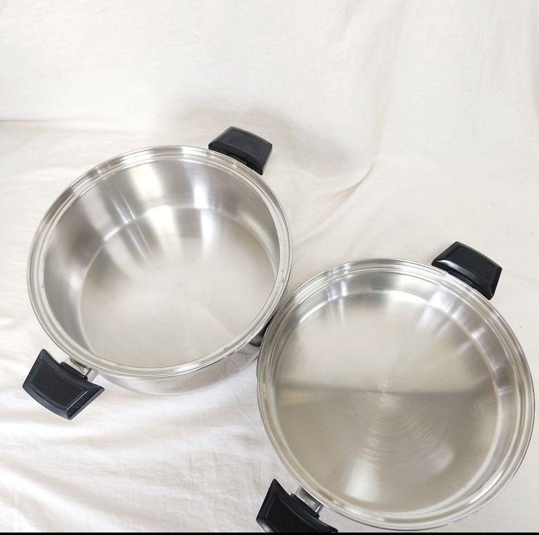 IH対応品 ロイヤルクイーン 新品 Lセット (6QTと大フライパン IH対応品 ロイヤルクイーン 新品 Lセット (6QTと大フライパン