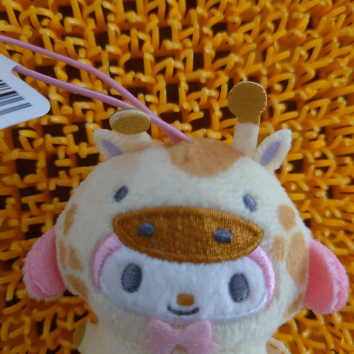 サンリオキャラクターズ　どうぶつ着ぐるみマスコット　キリン編　マイメロディ　ゆうパケットプラス発送_画像2