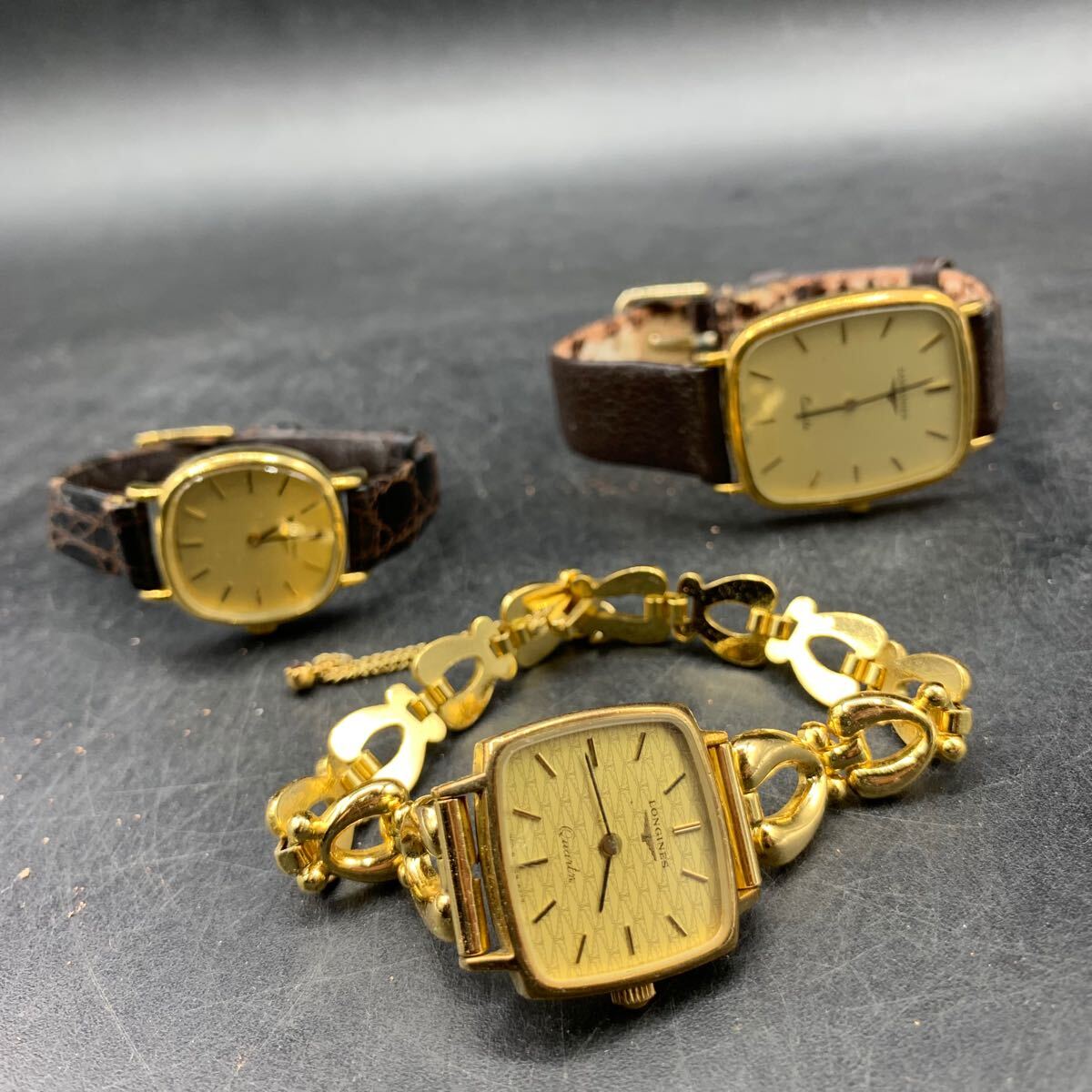 M789 LONGINES ロンジン 腕時計 3本 まとめ売り ゴールドカラー M789 LONGINES ロンジン 腕時計 3本 まとめ売り ゴールドカラー