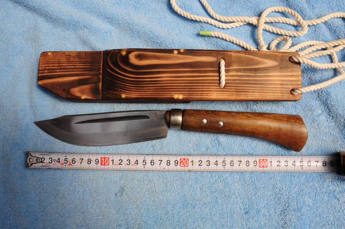 剣鉈 杉山刃物店 土佐忠親特製 木鞘(斧)|売買された 剣鉈 杉山刃物店 土佐忠親特製 木鞘(斧)|売買された
