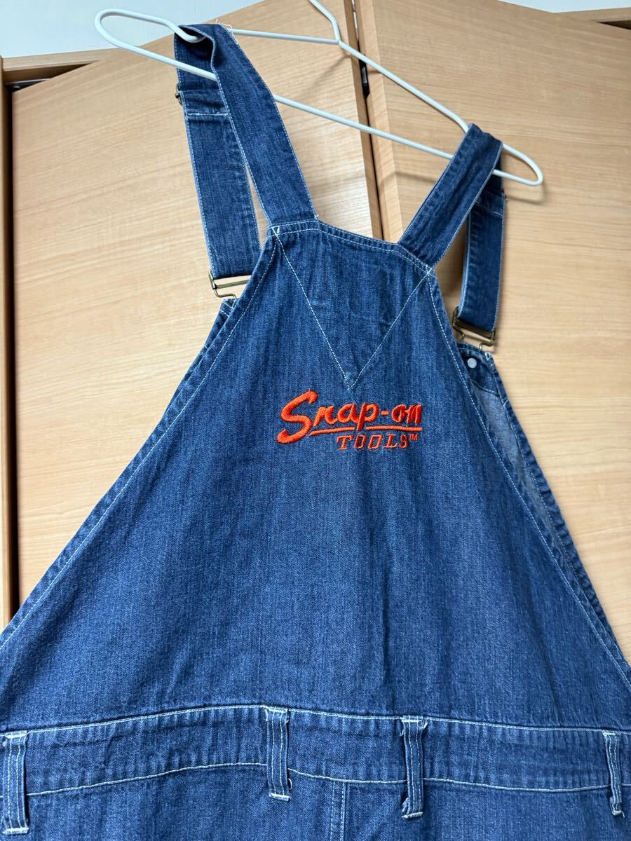 美品!!snap-on オーバーオール デニム サイズLL スナップオン 美品!!snap-on オーバーオール デニム サイズLL スナップオン