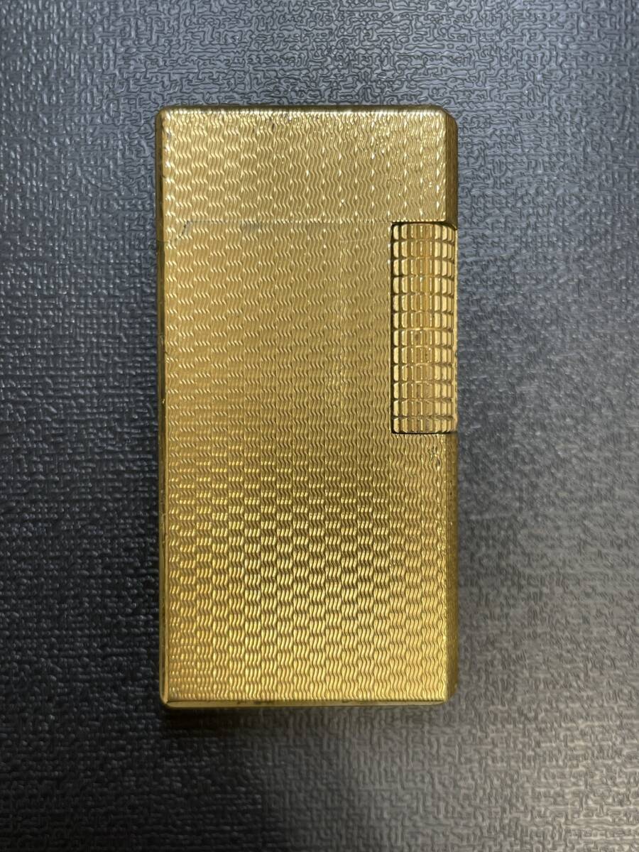 6684C ダンヒル Dunhill ガスライター ゴールドカラー レザー 6684C ダンヒル Dunhill ガスライター ゴールドカラー レザー