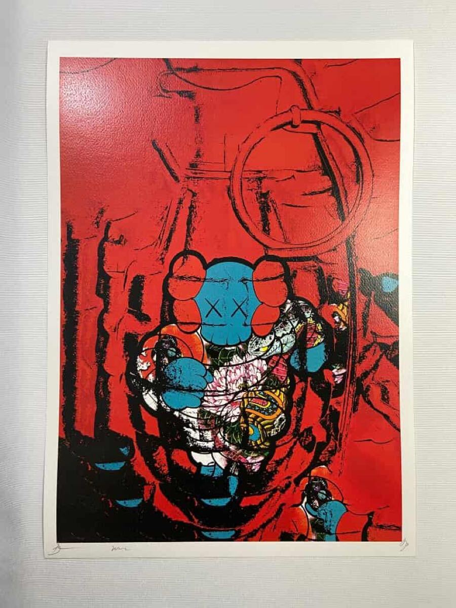 DEATH NYC 世界限定100枚 アートポスター カウス kaws 浮世絵 DEATH NYC 世界限定100枚 アートポスター カウス kaws 浮世絵