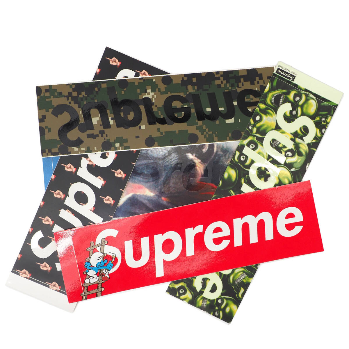 Supreme - Box Logo Sticker Set (ET、スマーフ、スカルパイル Supreme - Box Logo Sticker Set (ET、スマーフ、スカルパイル