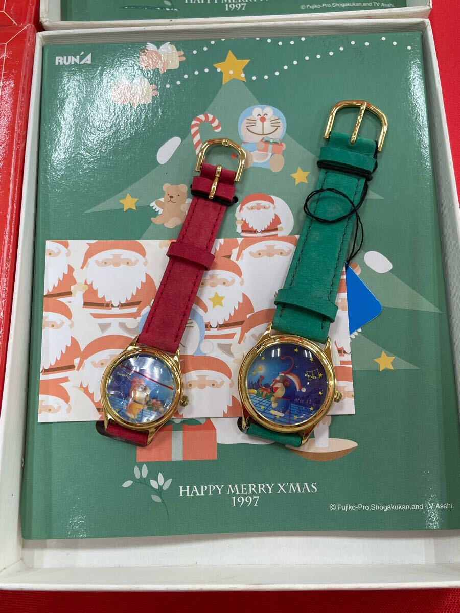 ドラえもん ドラッチ クリスマスペア腕時計 1997年限定 3個 ドラえもん ドラッチ クリスマスペア腕時計 1997年限定 3個