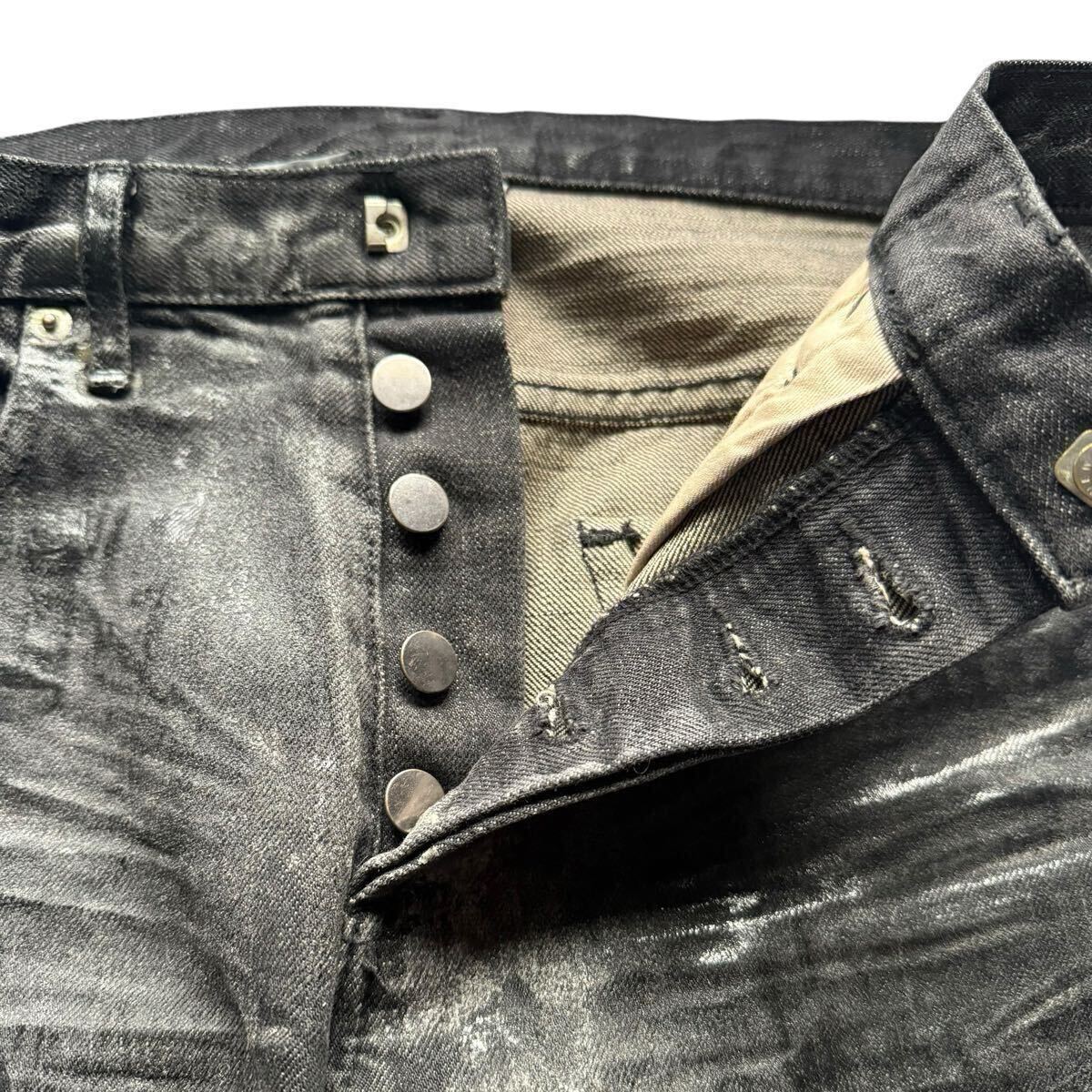 DIOR HOMME Luster Coated Black Denim archive Hedi Slimane DIOR HOMME Luster Coated Black Denim archive Hedi Slimane