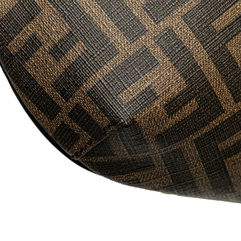 !_ Fendi Zucca сумка "body" сумка-пояс 7VA562 Brown желтый PVC кожа женский FENDI [ б/у ]