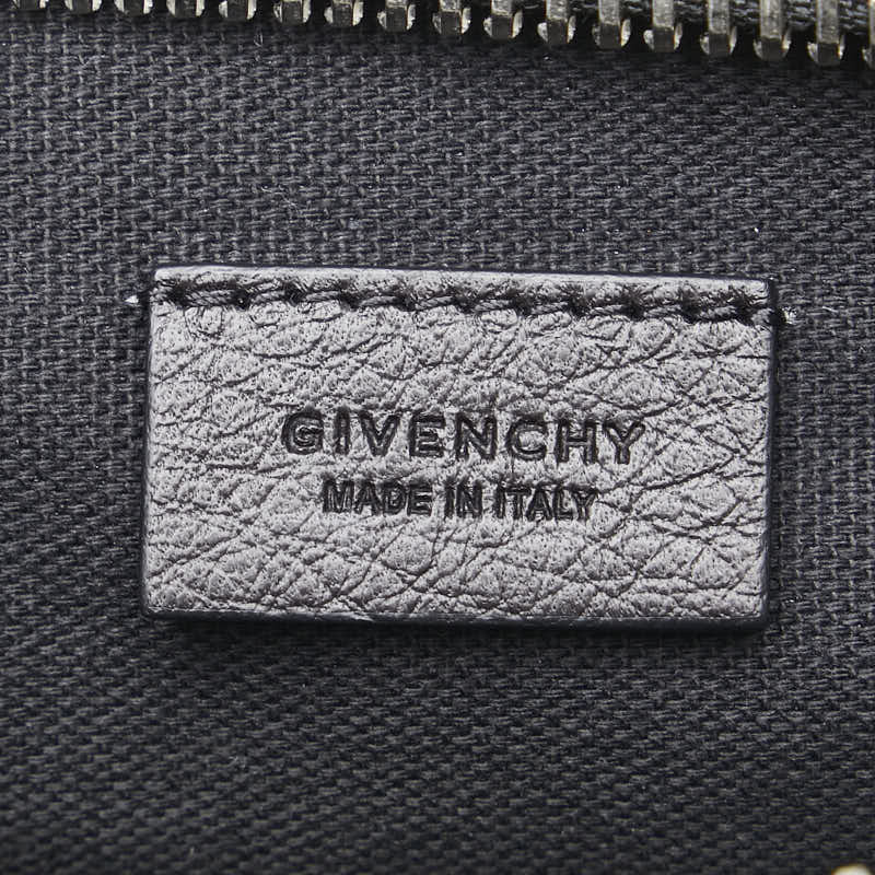 ジバンシー パンドラ スタッズ ビジュー クラッチバッグ ブラック シルバー レザー レディース Givenchy 【中古】_画像6