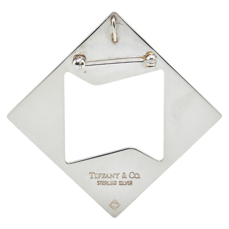 ティファニー スクエア ブローチ スターリングシルバー レディース TIFFANY&Co. 【中古】
