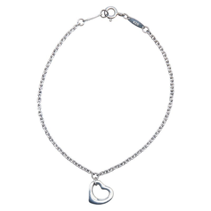 ティファニー オープンハート ブレスレット SV925 シルバー レディース TIFFANY&Co. 【中古】
