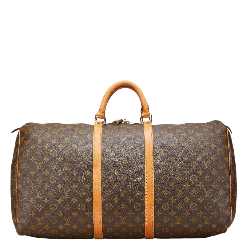 Louis Vuitton монограмма ключ poru60 сумка "Boston bag" путешествие сумка M41422 Brown PVC кожа женский LOUIS VUITTON [ б/у ]