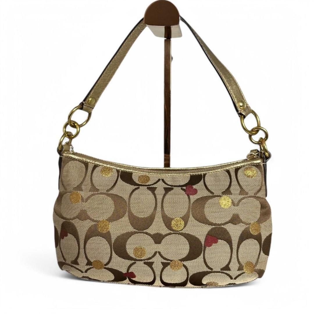 美品 COACH コーチ 2way ショルダーバッグ シグネチャー 美品 COACH コーチ 2way ショルダーバッグ シグネチャー