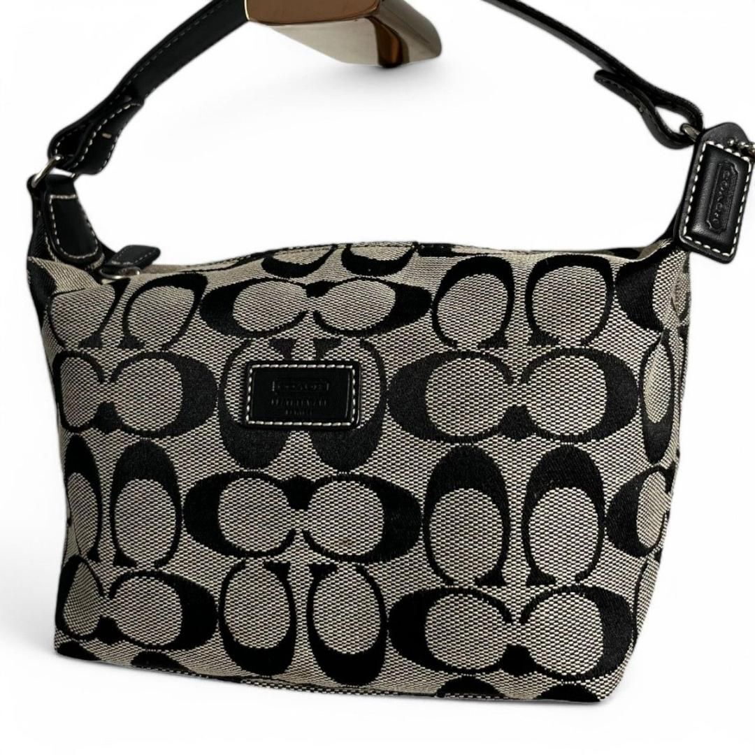 美品 COACH コーチ アクセサリーポーチ ハンドバッグ レザー 美品 COACH コーチ アクセサリーポーチ ハンドバッグ レザー