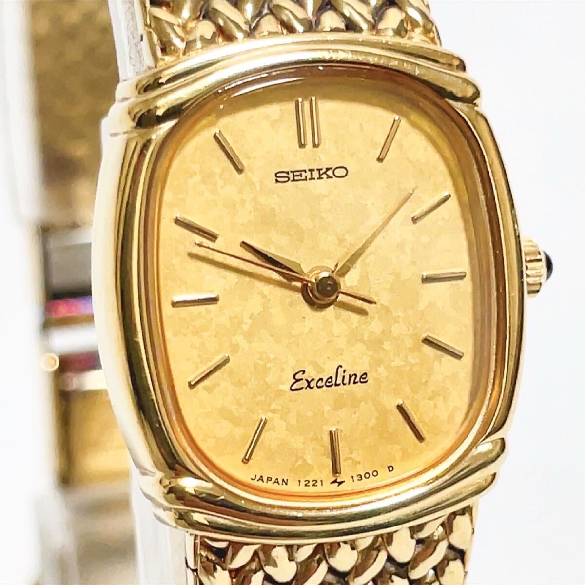 【楽ギフ_のし宛書】 美品 1221-5890 エクセリーヌ Exceilne セイコー SEIKO 稼働品 エクセリーヌ