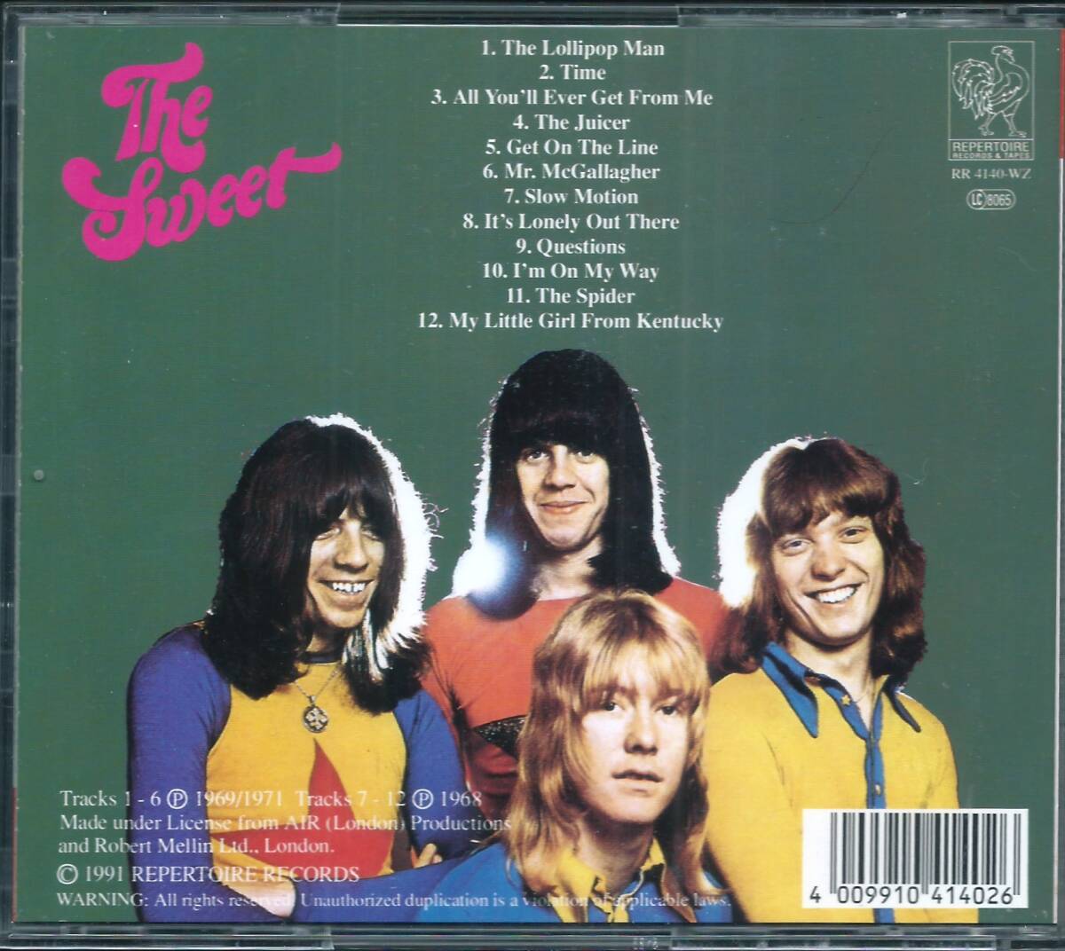 THE SWEET / First Recordings 1968-1971 RR4140-WZ EU盤 CD スイート BRYAN CONNOLLY IAN GILLAN ROGER GLOVER 4枚同梱発送可能