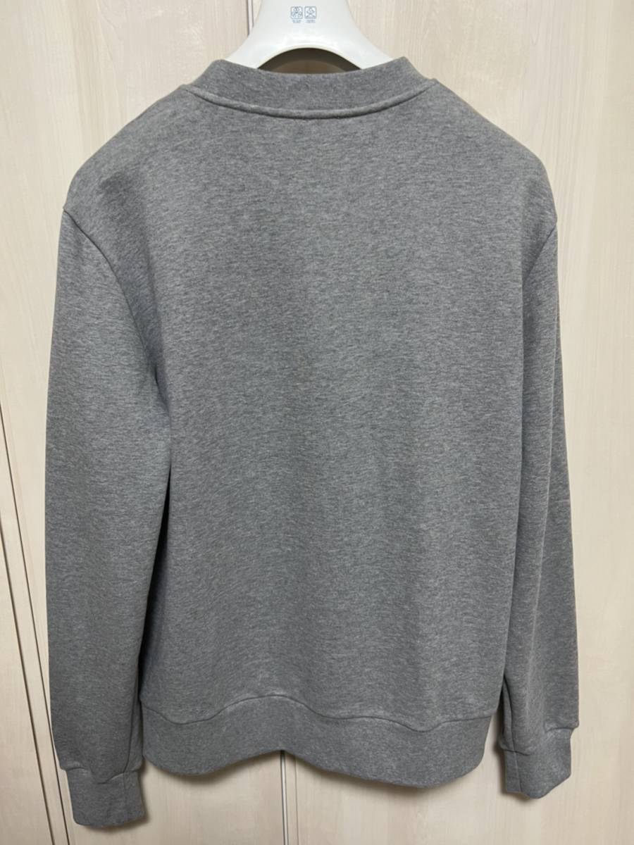 XLサイズ【未使用】MONCLER レタリングロゴ スウェット　グレー色　Grey　トレーナー 本物保証　◆定価９萬円◆