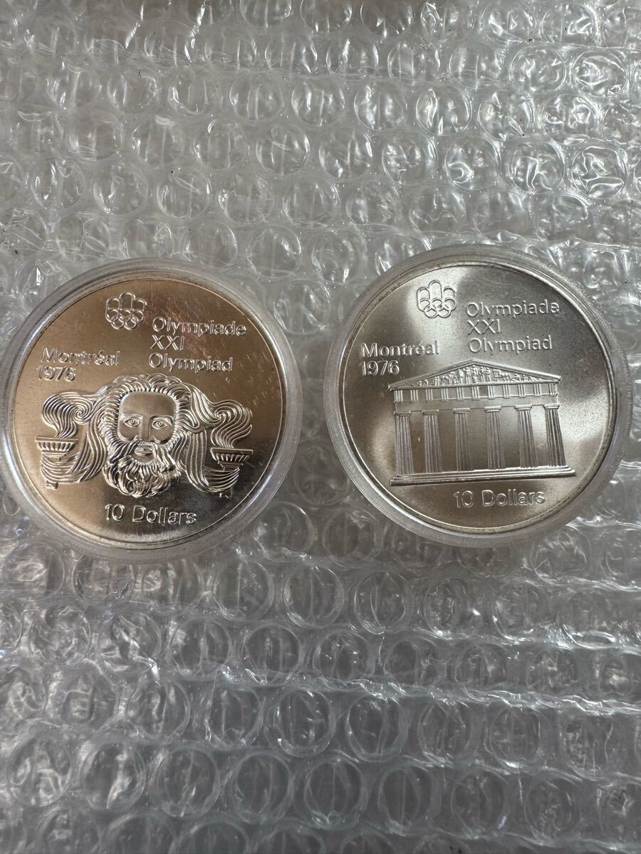 カナダ モントリオールオリンピック 記念硬貨 銀貨 10ドル 5ドル カナダ モントリオールオリンピック 記念硬貨 銀貨 10ドル 5ドル