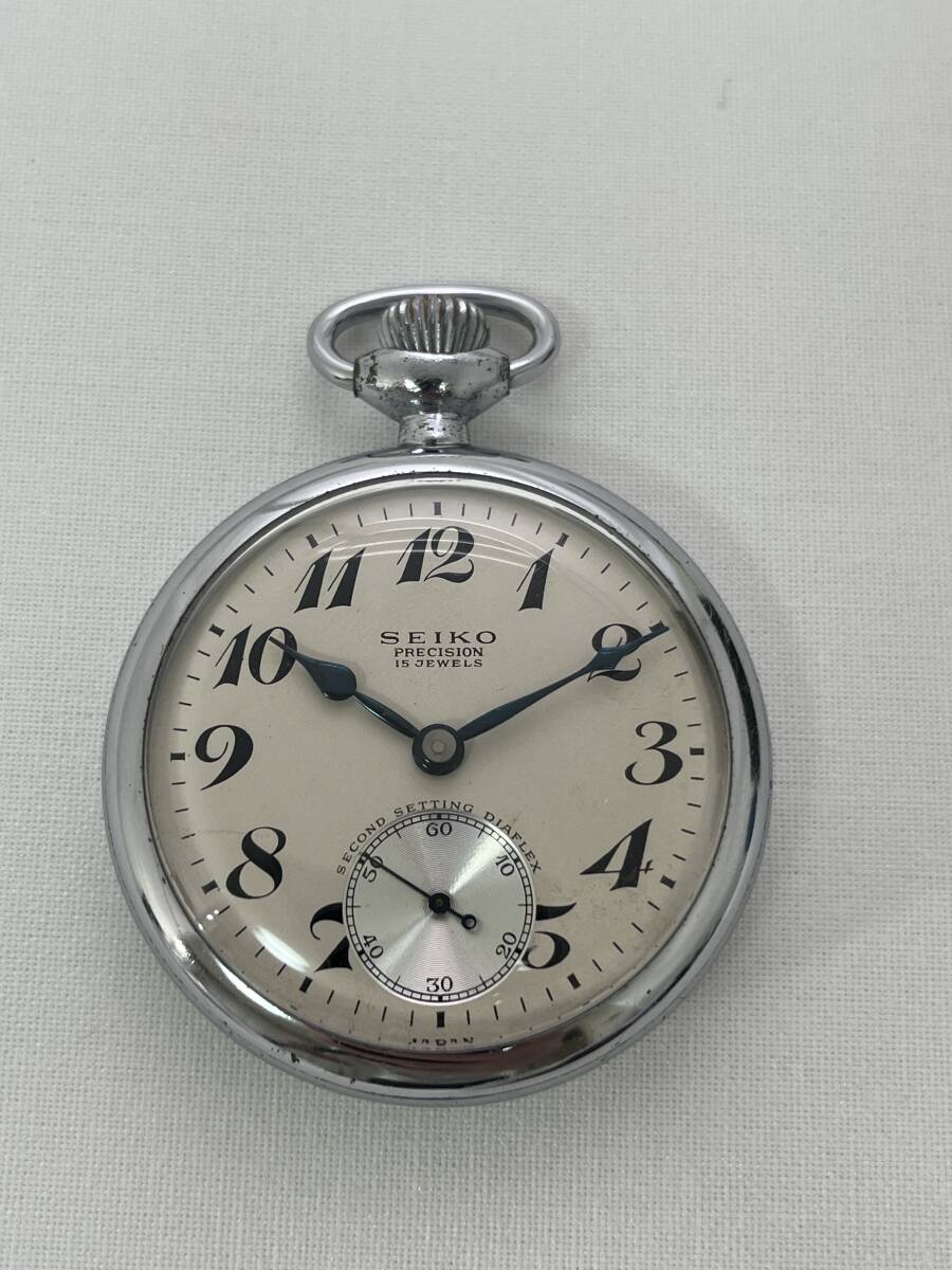 M30】SEIKO PRECISION 15石 東北 62 規 1767 鉄道時計 SECOND