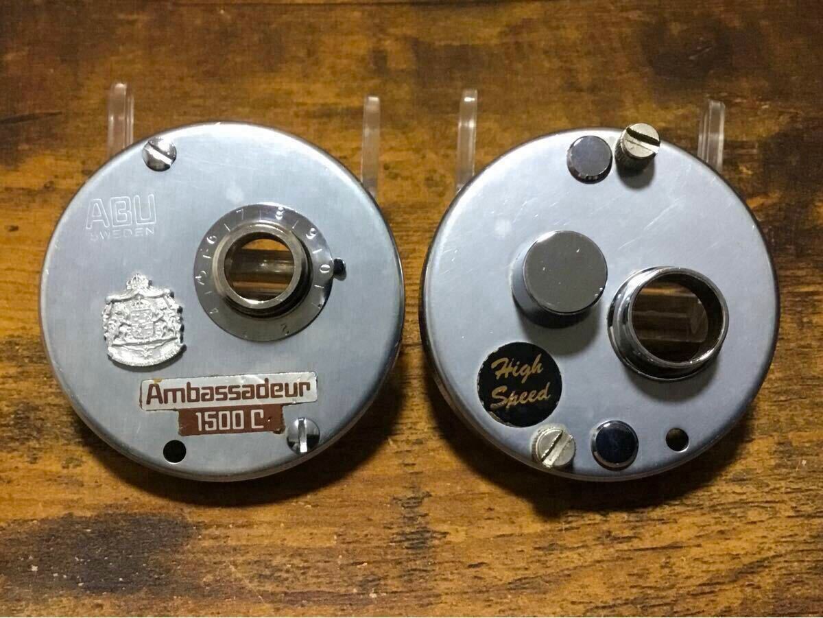 純正品/ABU/Ambassadeur/1500C/シールモデル(茶)/黒ハイ/サイド 純正品/ABU/Ambassadeur/1500C/シールモデル(茶)/黒ハイ/サイド