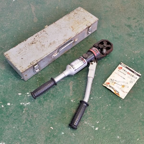 富山】デンサン 手動式油圧圧着工具 DCH-150E ハンドプレス 富山】デンサン 手動式油圧圧着工具 DCH-150E ハンドプレス