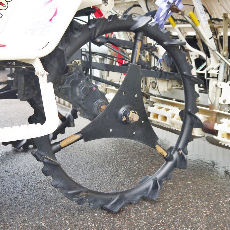 【新潟】三菱 6條植え 田植機 LV63 マイレディ 16馬力 自動水平 整地 枕地ロータ マーカ自動 パワステ 田植え機 中古 倉庫保管 ミツビシ