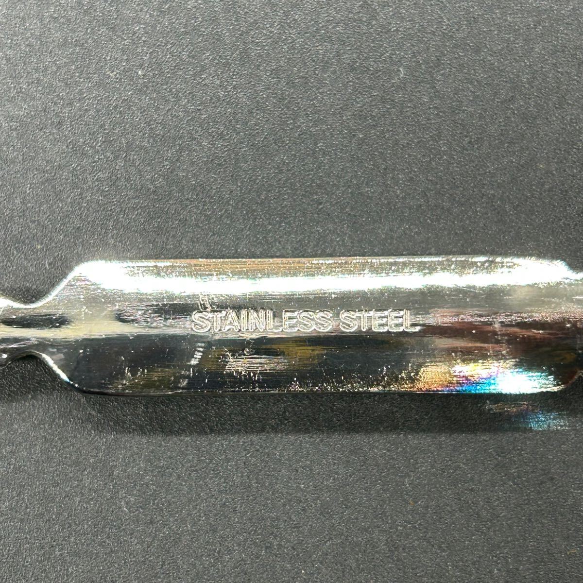 Precious スプーン フォーク バターナイフ シュガースプーン カトラリー 七宝 花柄 銀仕上げ製品 未使用品 ヌ18_画像6