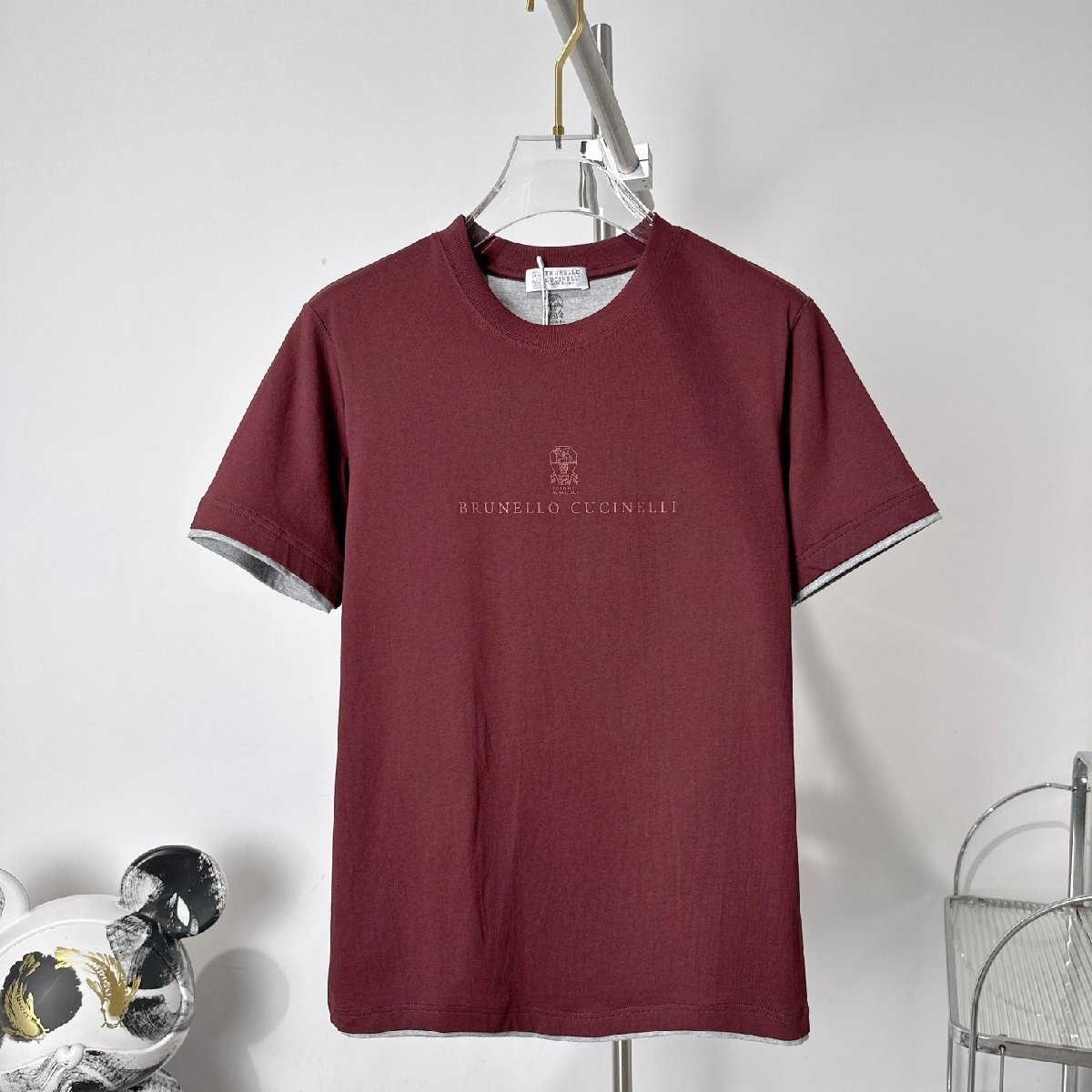 BRUNELLOCUCINELLI メンズ 半袖 無地 Tシャツ VIP価格 送料無料 サイズL【新品】BRUNELLO CUCINELLI メンズ 半袖Tシャツ