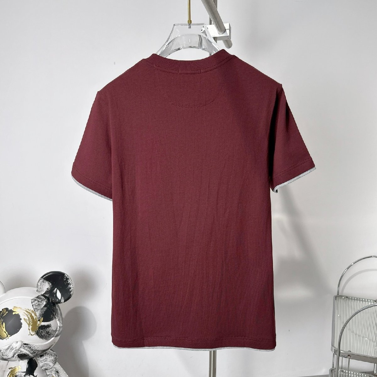 BRUNELLOCUCINELLI メンズ 半袖 無地 Tシャツ VIP価格 送料無料 サイズL【新品】BRUNELLO CUCINELLI メンズ 半袖Tシャツ