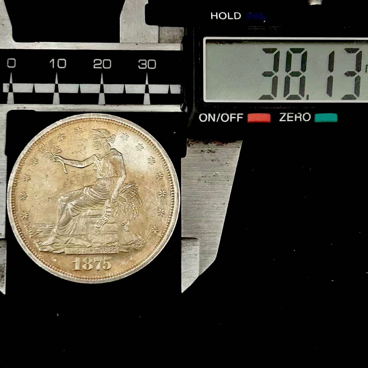 銀貨 1875年 アメリカ貿易銀 1ドル トレード ダラー銀貨 銀貨 1875年 アメリカ貿易銀 1ドル トレード ダラー銀貨