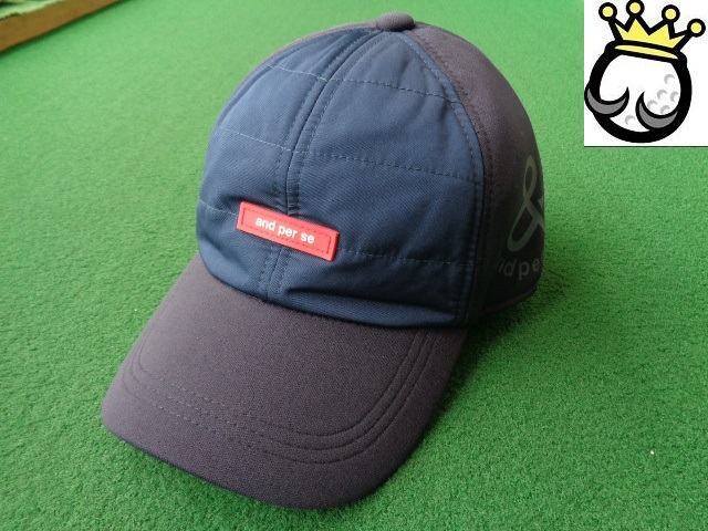 GK石川橋●新品614 【値下げ】 アンパス?！糁芯dキャップ◆AMF8423◆ネイビー◆シンプル◆