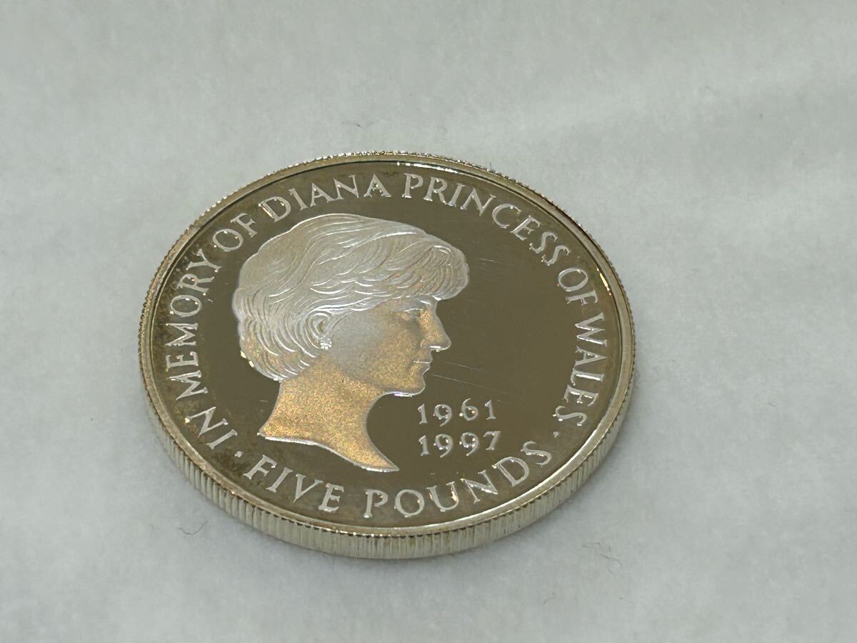 1999年 ダイアナ妃追悼 プルーフ銀貨 メモリアルコイン 5ポンド 1999年 ダイアナ妃追悼 プルーフ銀貨 メモリアルコイン 5ポンド