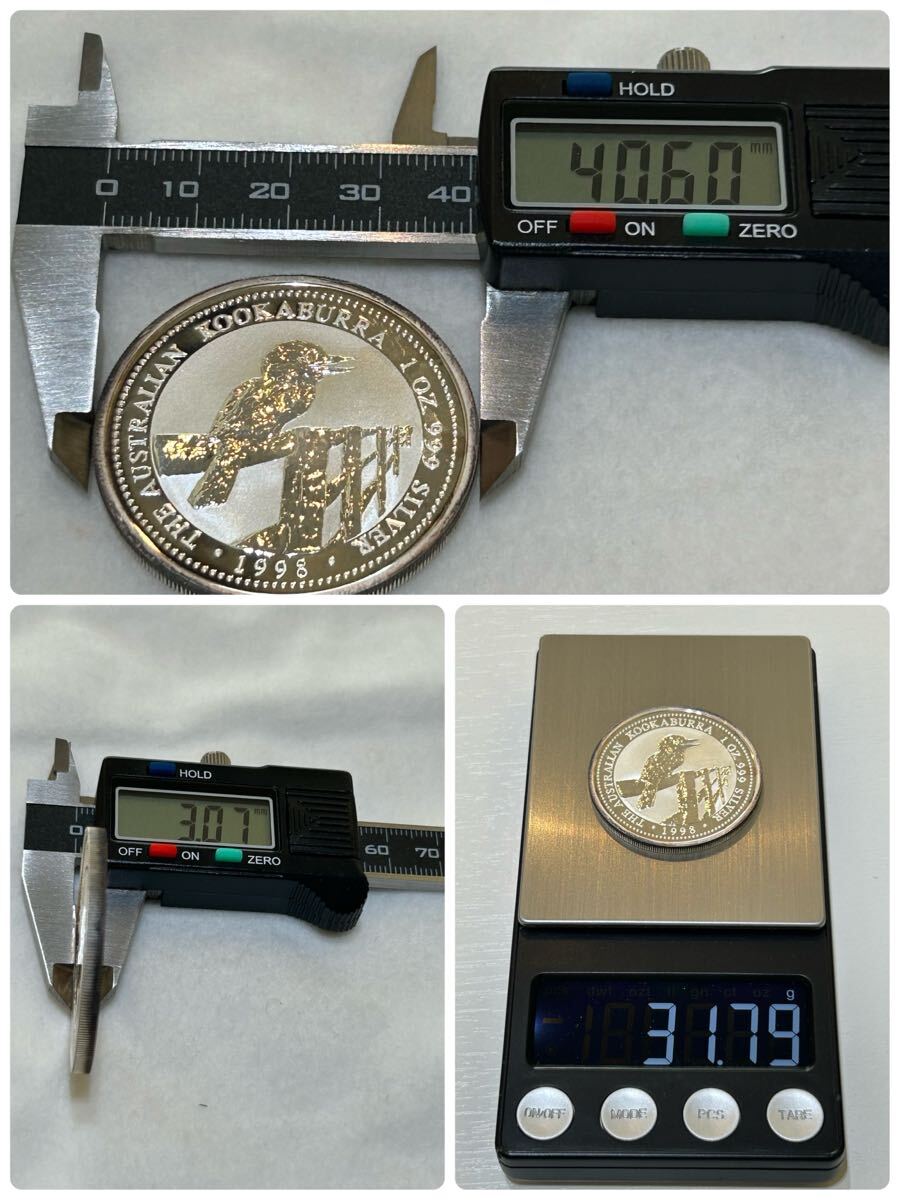 1998年 オーストラリア 銀貨 1ドル銀貨 1オンス 1OZ 2ドル銀貨 2 1998年 オーストラリア 銀貨 1ドル銀貨 1オンス 1OZ 2ドル銀貨 2
