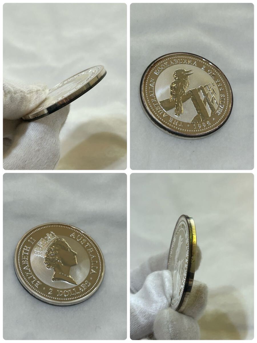 1998年 オーストラリア 銀貨 1ドル銀貨 1オンス 1OZ 2ドル銀貨 2 1998年 オーストラリア 銀貨 1ドル銀貨 1オンス 1OZ 2ドル銀貨 2