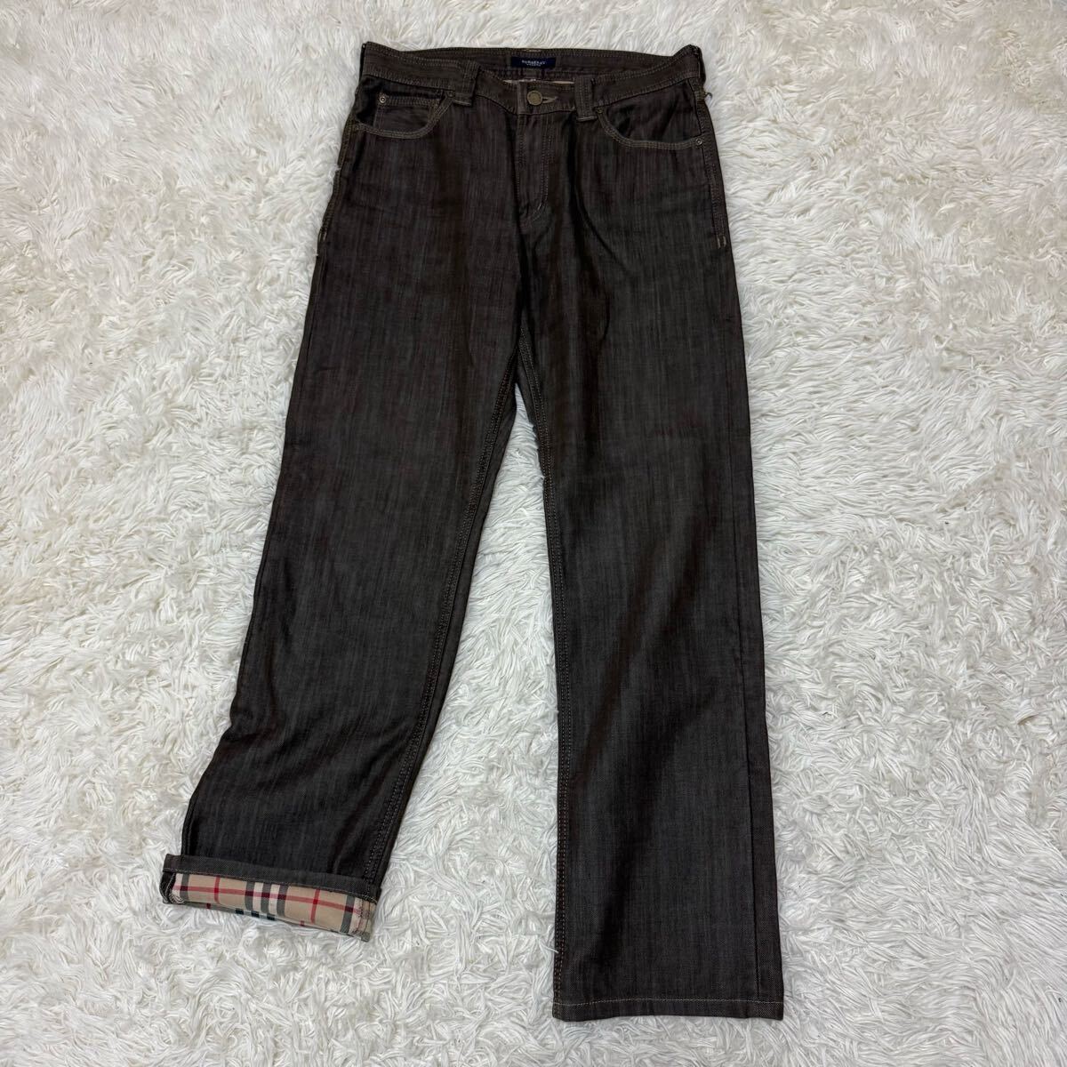 美品 BURBERRY LONDON バーバリーロンドン デニムパンツ 32 内側 美品 BURBERRY LONDON バーバリーロンドン デニムパンツ 32 内側