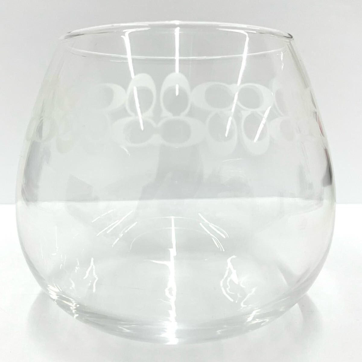 【A】COACH　コーチ　グラス　食器　コップ　カップ　ノベルティ　現状品/長期保管品　シグネチャー　ゆらゆらグラス　【2070】_画像2