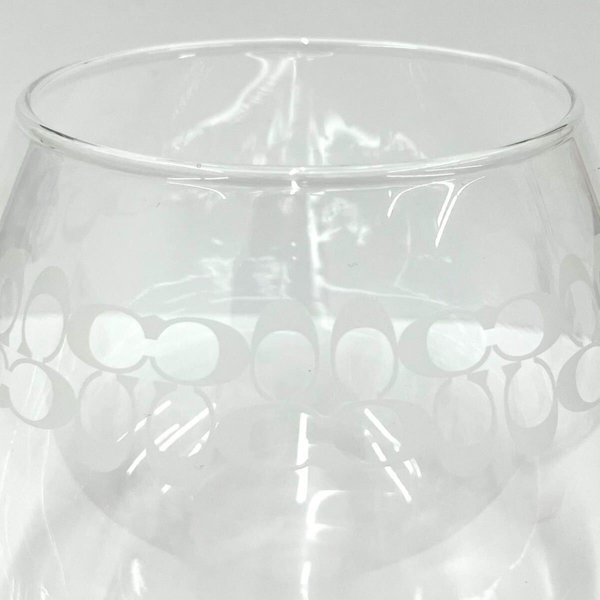 【A】COACH　コーチ　グラス　食器　コップ　カップ　ノベルティ　現状品/長期保管品　シグネチャー　ゆらゆらグラス　【2070】_画像5