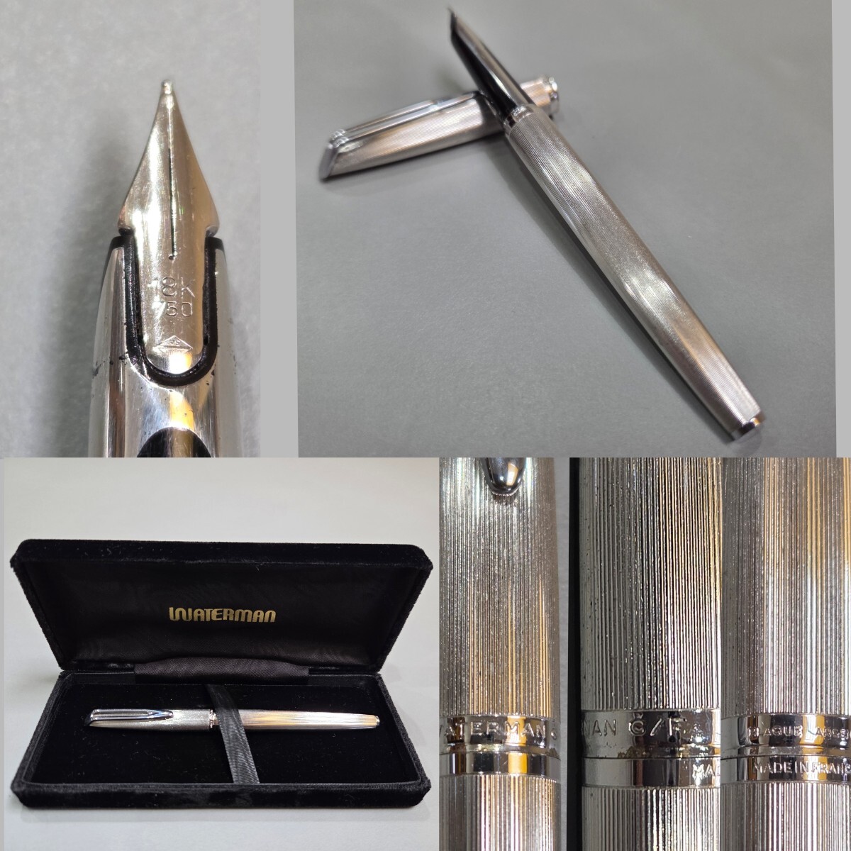b☆ WATERMAN ウォーターマン C/F PLAQUE ARGENT G 万年筆 ペン b☆ WATERMAN ウォーターマン C/F PLAQUE ARGENT G 万年筆 ペン