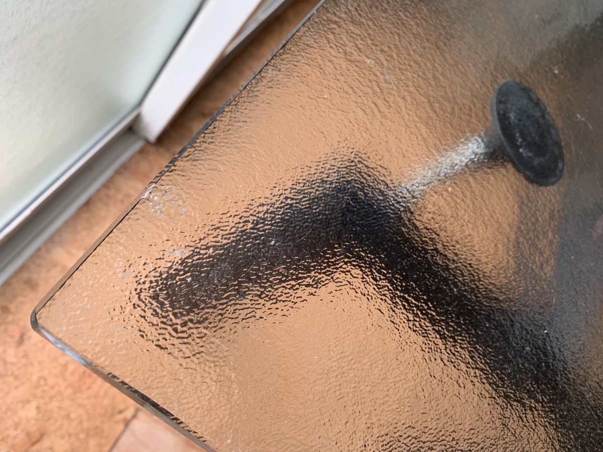 cassina社制★ルコルビジェ★テクスチャーガラス★L(fēng)C6ダイニングテーブル