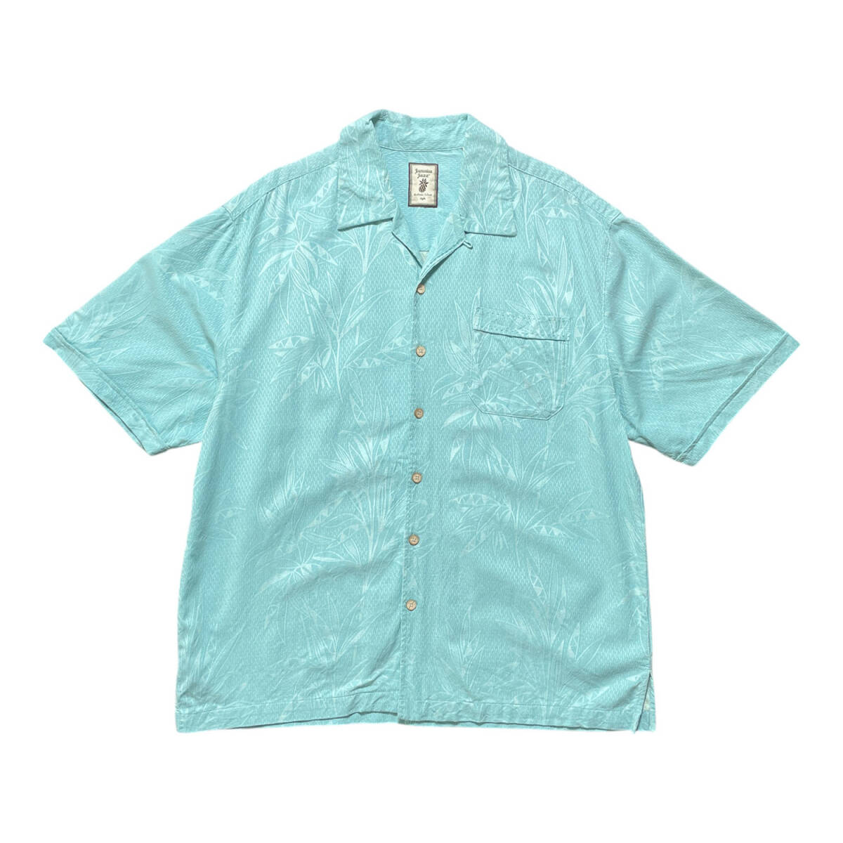 USA 古着 JAMAICA JAXX ジャマイカジャックス シルク 開襟 USA 古着 JAMAICA JAXX ジャマイカジャックス シルク 開襟