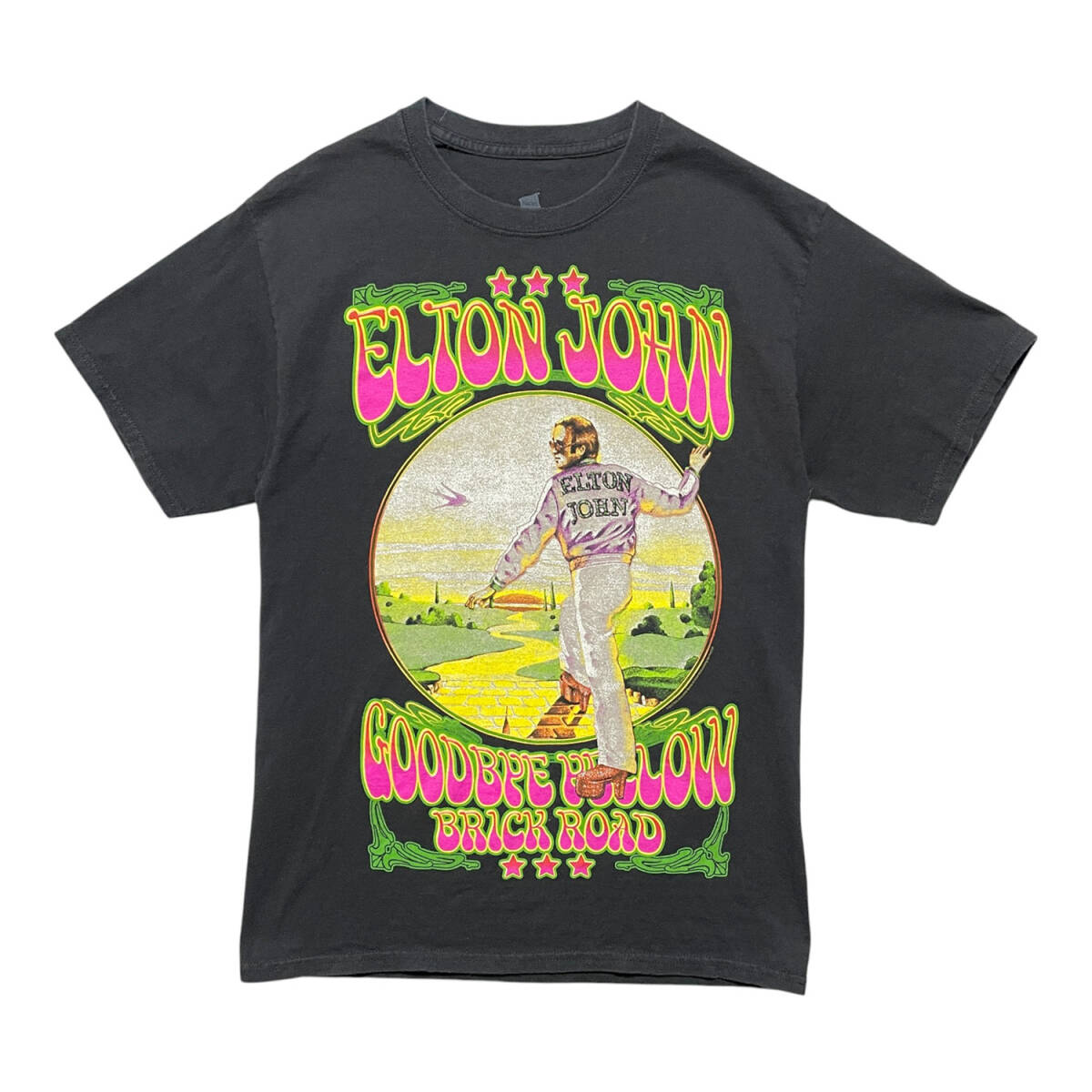 USA 古着 ELTON JOHN エルトンジョン バンド Tシャツ ブラック USA 古着 ELTON JOHN エルトンジョン バンド Tシャツ ブラック
