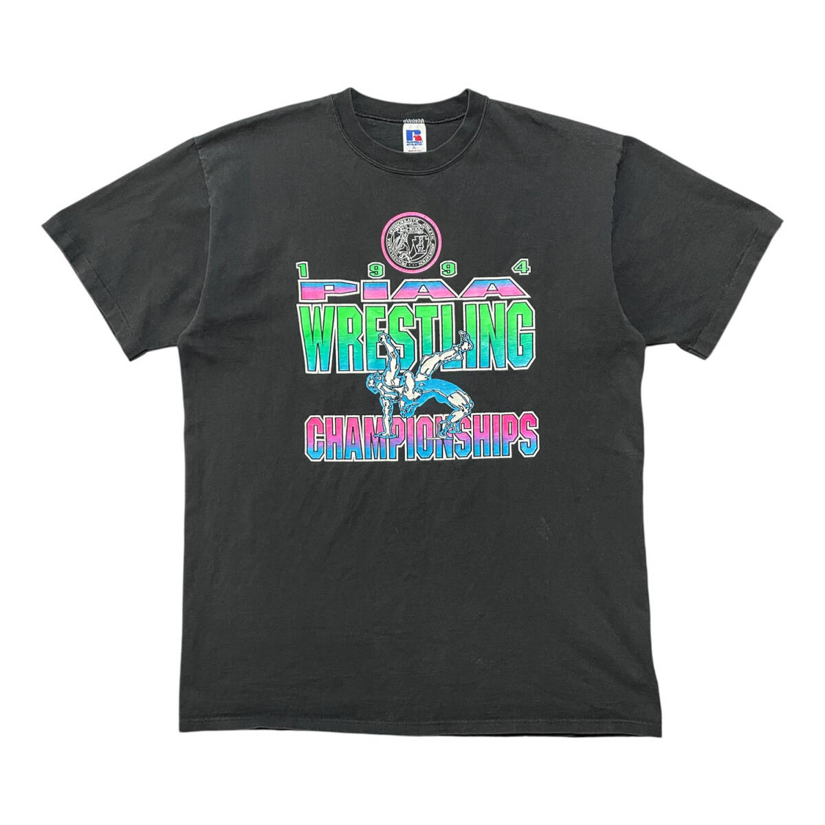 古着 USA製 90S ラッセル レスリング バックドロップ プリント 古着 USA製 90S ラッセル レスリング バックドロップ プリント