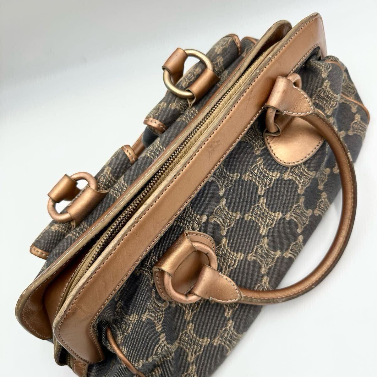 1円〜 希少 セリーヌ CELINE パリマカダム デニム ハンドバッグ 1円〜 希少 セリーヌ CELINE パリマカダム デニム ハンドバッグ