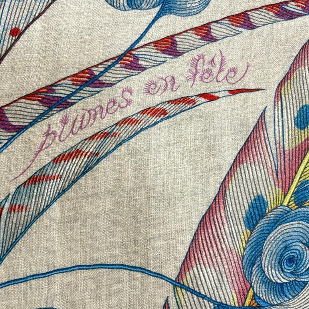 HERMES エルメス カレジェアン カレ140 Plumes en Fete プリュム HERMES エルメス カレジェアン カレ140 Plumes en Fete プリュム