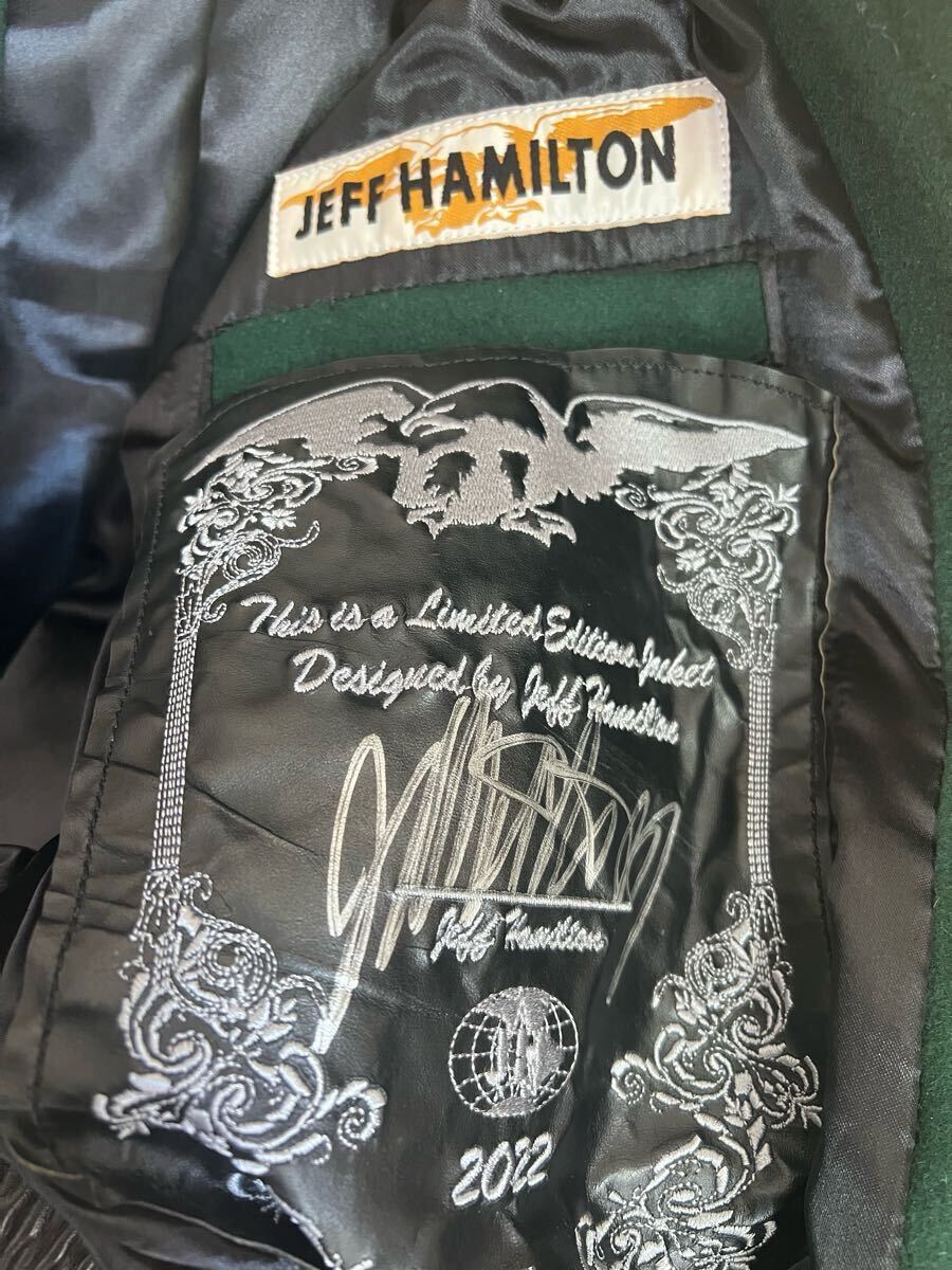 JEFF HAMILTON NBA COLLAGE WOOL & LEATHER JACKET ジェフハミルトン growaround_画像5